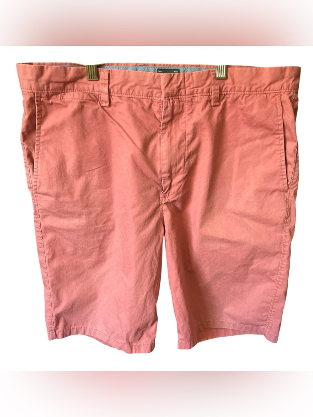 J. Crew Club Chino Shorts Flat Front Salmon Colored Men's 34 Preppy